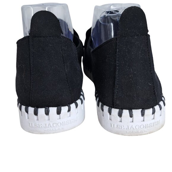 Ilse Jacobsen Tulip Slip On Black Gold Horse Bit Loafer Shoes Size 41 US10.5-11 - Picture 6 of 13